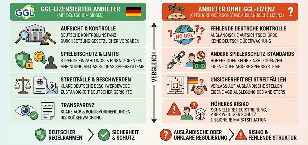Wettanbieter ohne GGL-Lizenz